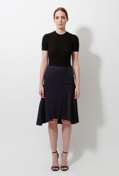                             Flared Asymmetrical Skirt - 1