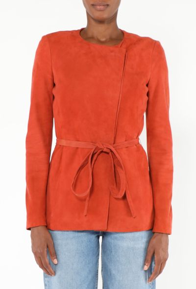 Altuzarra 2023 Belted Suede Jacket - 2 Altuzarra 2023 Belted Suede Jacket - 2