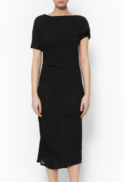 Balenciaga Asymmetrical Draped Silk Dress - 2