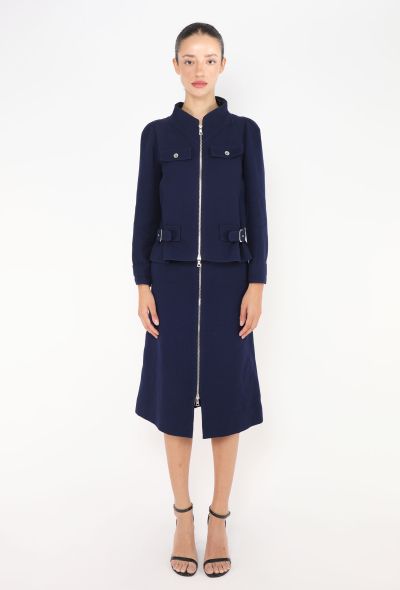 Courrèges '70s Utility Zip Skirt Ensemble - 1