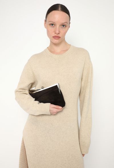 Cesare Puccini Suede Clutch - 2 Cesare Puccini Suede Clutch - 2