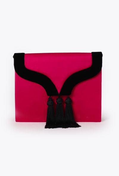 Saint Laurent '90 Fuschia Tassel Bag - 2 Saint Laurent '90 Fuschia Tassel Bag - 2