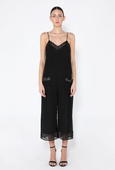 Chanel 2016 Silk Lace Trim Jumpsuit - 1