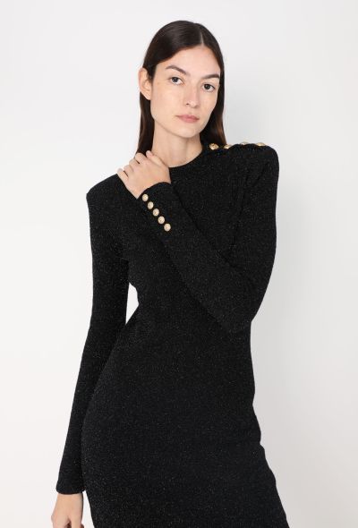 Balmain Iridescent Embossed Trim Dress - 1 Balmain Iridescent Embossed Trim Dress - 1