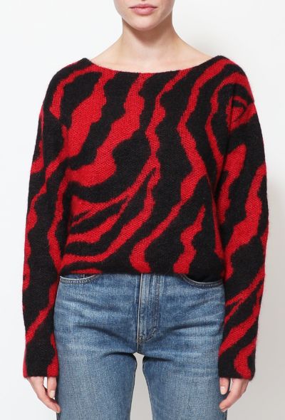                                         Zebra Mohair Sweater -1