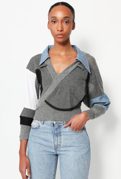                             Iconic F/W 2002 Cubist Crop Sweater - 1