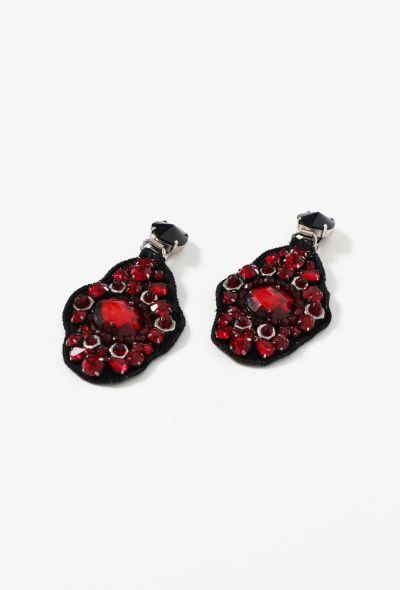                             Tessuto' Embellished Clip-on Earrings - 2