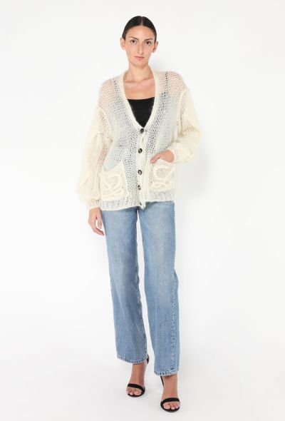 Loewe 2022 Mohair Anagram Cardigan - 2