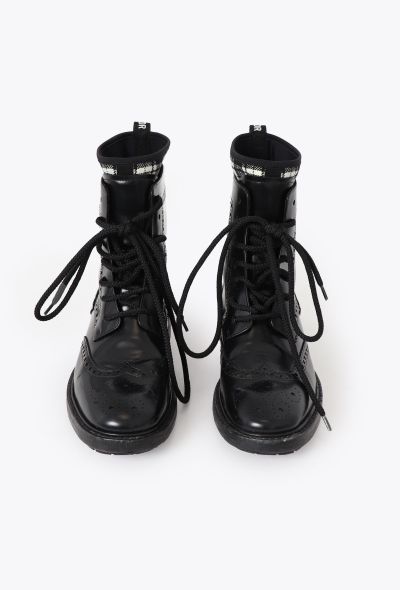Dior 2019 D-Order Leather Tartan Boots - 2