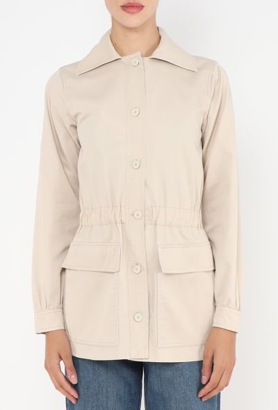 Saint Laurent RARE S/S 1973 Cinched Safari Jacket - 1 Saint Laurent RARE S/S 1973 Cinched Safari Jacket - 1