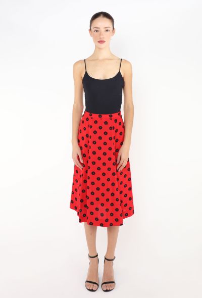 Saint Laurent RARE 1973 Floral Print Skirt Ensemble - 2