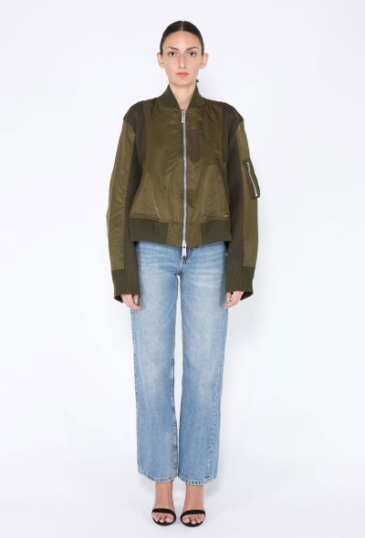 Sacai 2024 Knit Paneled Bomber Jacket - 2
