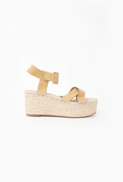 Céline Suede Platform Espadrilles - 1