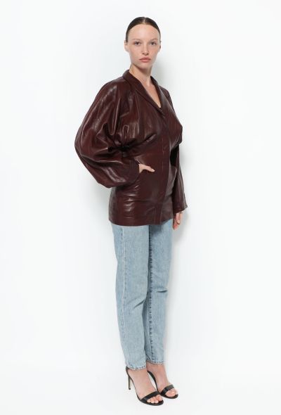 Alaïa '80s Cinched Leather Jacket - 2