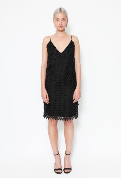 Balenciaga Diamond Organza Slip Dress - 1