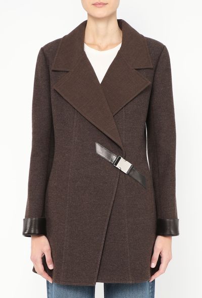 Chanel 2000 Buckled Wool Coat - 2 Chanel 2000 Buckled Wool Coat - 2