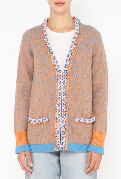 Chanel Cashmere Braided Trim Cardigan - 1 Chanel Cashmere Braided Trim Cardigan - 1