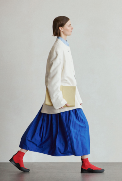                             The Row 'Ruth' Cotton Poplin Midi Skirt