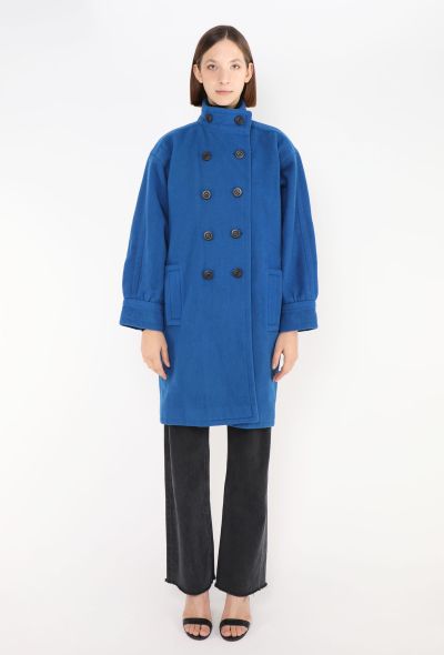 Saint Laurent 1985 Felted Cocoon Coat - 1