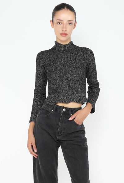 Balenciaga Iridescent High-Neck Top - 1