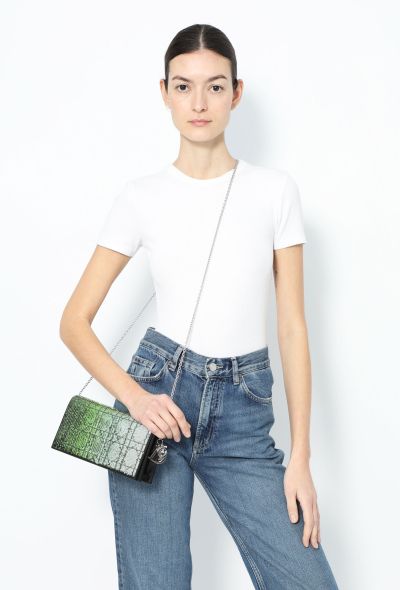 Christian Dior Lady Dior Sequined Cannage Clutch - 2
