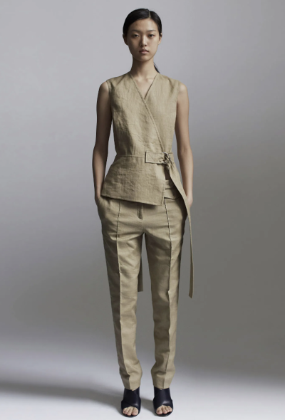 Céline Resort 2014 Tapered Linen Trousers - 2