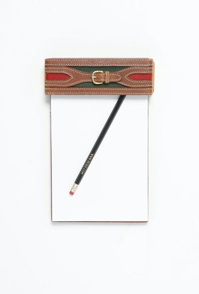 Gucci 1960s Buckled Leather Notepad - 1