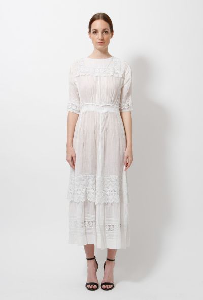                                         Crochet Trim Lace Dress-2