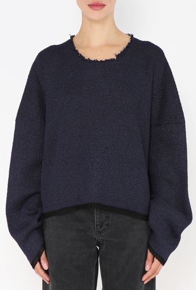 Céline 2013 Frayed Bouclé Silk Sweater - 1 Céline 2013 Frayed Bouclé Silk Sweater - 1
