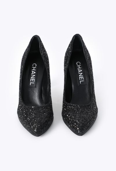 Chanel 2023 Iridescent Glitter Pumps - 2 Chanel 2023 Iridescent Glitter Pumps - 2