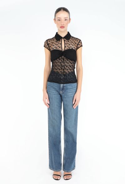 Chanel 2004 Star Lace Bandeau Top - 2