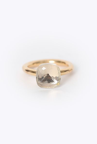 Pomellato 18K Gold &  White Topaz Nudo Classic Ring - 1