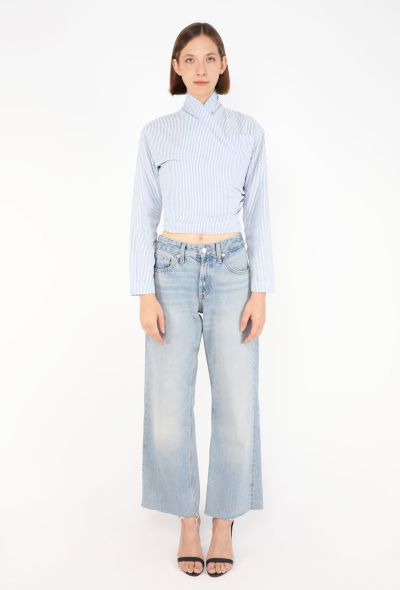 Romeo Gigli Seersucker Wrap Top, 1994 - 2