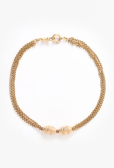 Vintage Fine Jewelry Antique 18k Yellow Gold Choker Necklace - 1 Vintage Fine Jewelry Antique 18k Yellow Gold Choker Necklace - 1