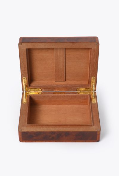 Hermès Vintage Burl Wood Cigarette Box - 2