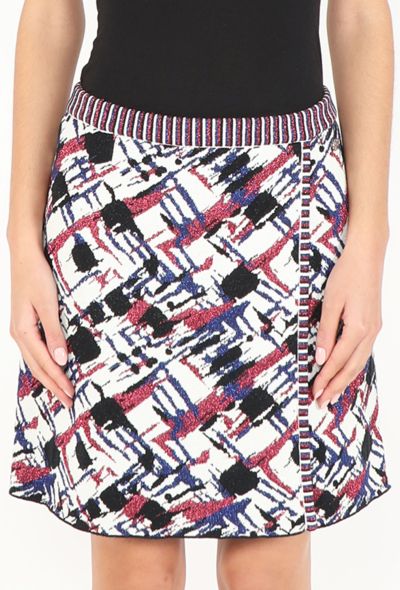 Chanel S/S 2016 Graphic A-Line Skirt - 2
