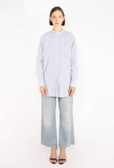 Céline Embroidered Pinstripe Cotton Tunic - 2