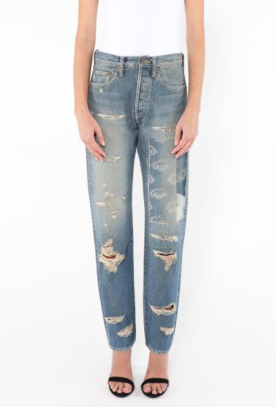 Kapital Distressed Eye Jeans - 2