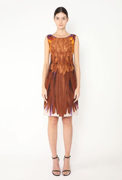 Prada S/S 2005 Silk Feather Dress - 2 Prada S/S 2005 Silk Feather Dress - 2