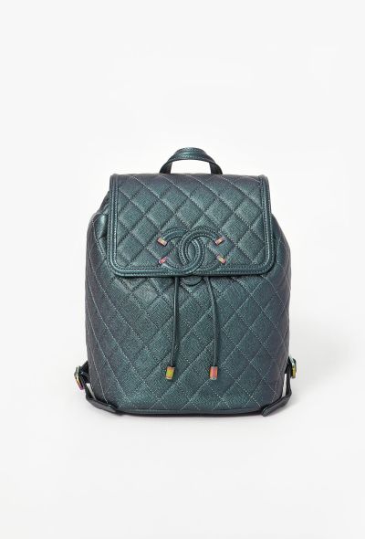 Chanel Filigree Caviar Quilted Backpack - 1