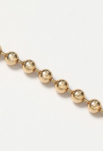Vintage Fine Jewelry 14k Yellow Gold Bead Necklace - 2