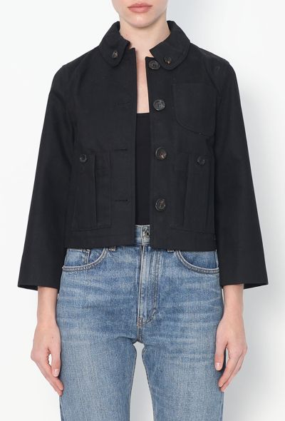 Miu Miu Resort 2017 Cropped Denim Jacket - 1 Miu Miu Resort 2017 Cropped Denim Jacket - 1