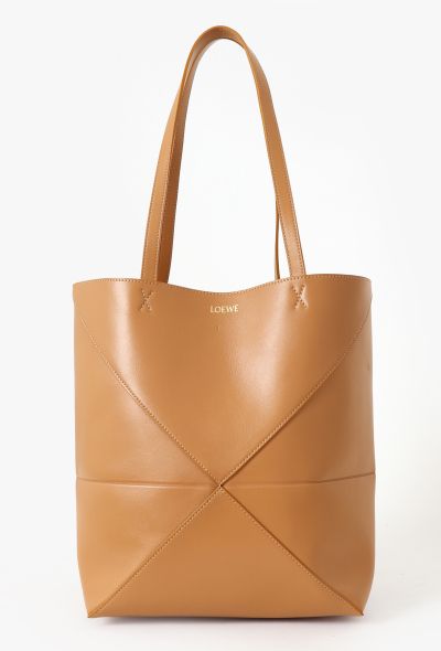 Loewe Puzzle Fold Convertible Medium Tote Warm Desert - 1 Loewe Puzzle Fold Convertible Medium Tote Warm Desert - 1