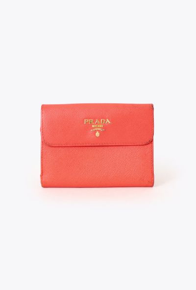 Prada Saffiano Flap Wallet - 1