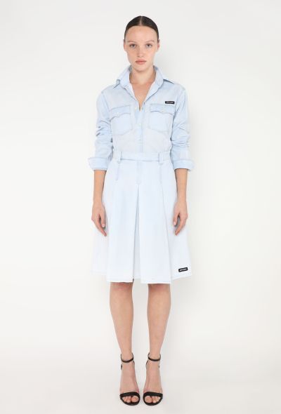 Miu Miu 2023 Western Cotton Skirt Ensemble - 1 Miu Miu 2023 Western Cotton Skirt Ensemble - 1