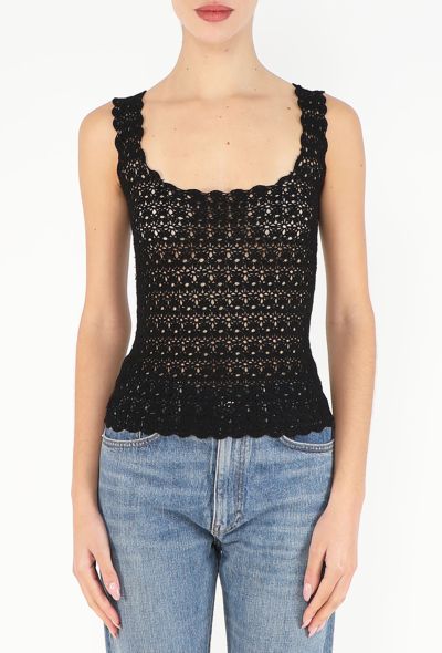 Dolce & Gabbana S/S 1997 Scalloped Crochet Top - 1