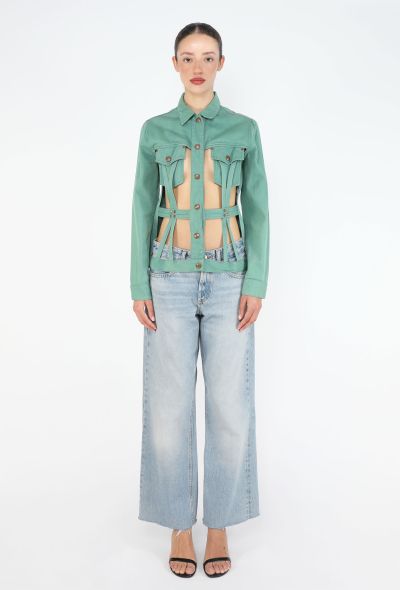 Jean Paul Gaultier Junior 1989 Denim Cage Jacket - 2