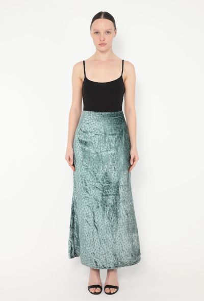 Voyage '90s Embellished Velvet Skirt - 1 Voyage '90s Embellished Velvet Skirt - 1