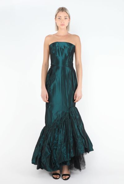 Antony Price 1985 Silk Fluted Gown - 1