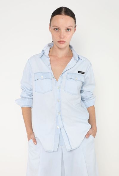 Miu Miu 2023 Western Cotton Shirt - 1 Miu Miu 2023 Western Cotton Shirt - 1